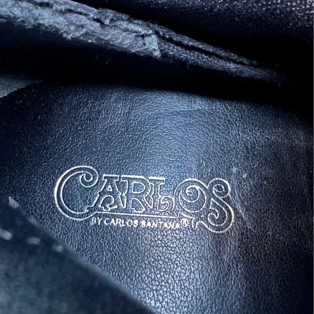 Carlos by Carlos Santana‎ Quantum Faux Black Suede Over Knee Boot Heel 7.5